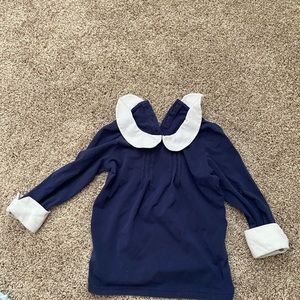 Shrimp and grits blue long sleeve shirt